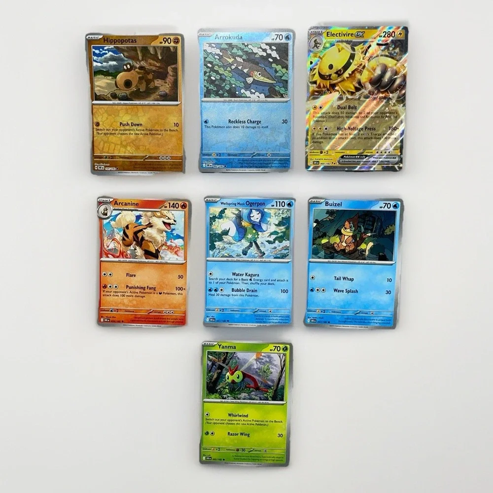 Pokémon TCG Destined Rivals Trainer Card Lot of 7 – Holo, Reverse Holo, Common